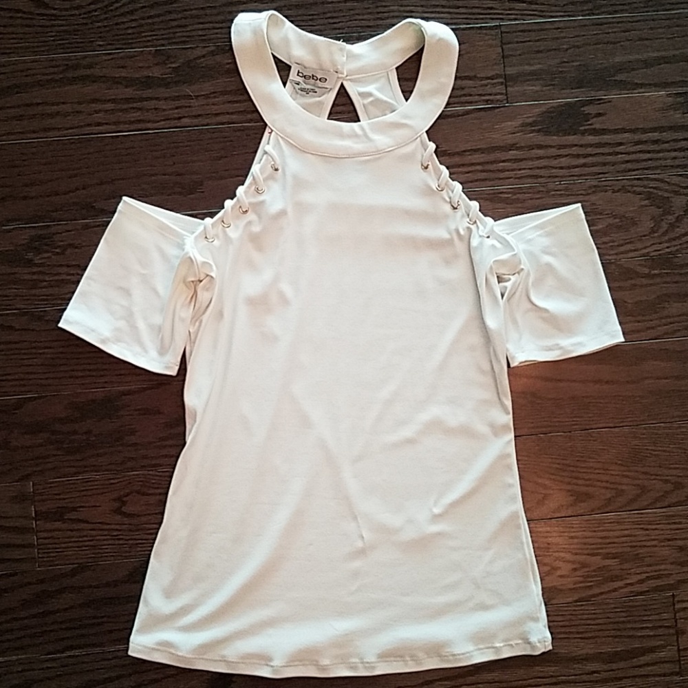 Bebe cold shoulder top